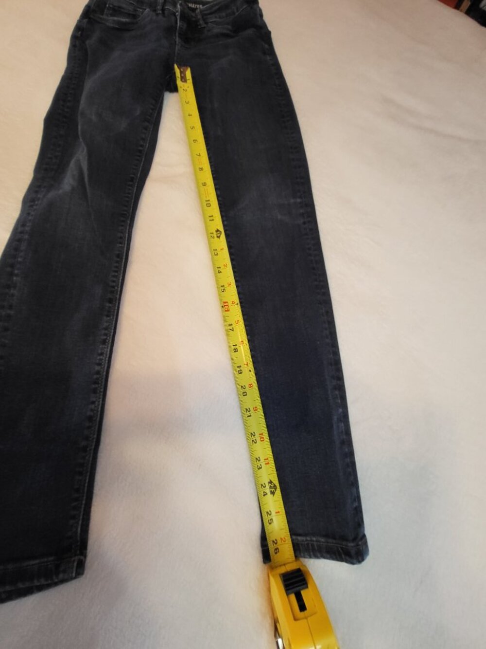 Denver Hayes Women's Mid rise Skinny jeans medium dark blue wash Size 2 X 29 - Picture 13 of 17